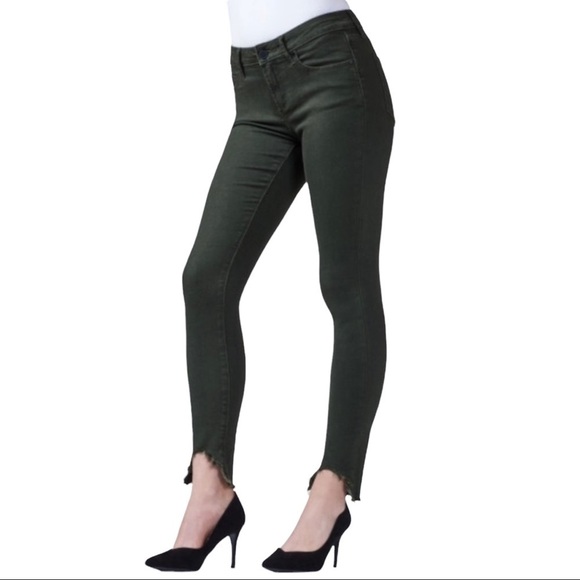 Articles of Society Stephanie Ster Hem Folsom Skinny Olive Jeans Size 26 - Picture 1 of 11